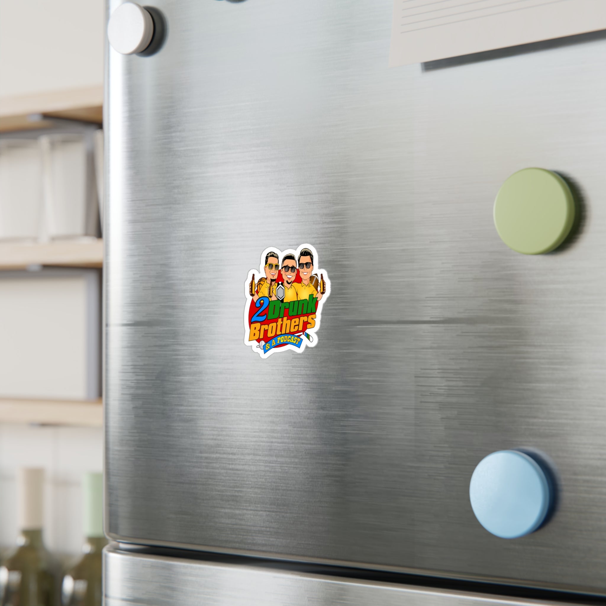 2 Drunk Brothers Sticker